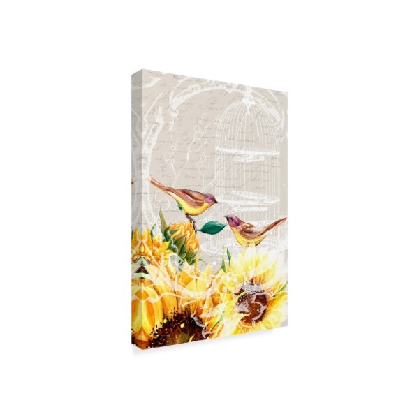Irina Trzaskos Studio 'Sunflower Birds I' Canvas Art,22x32